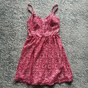 ⭐️Red and white spaghetti strap dress